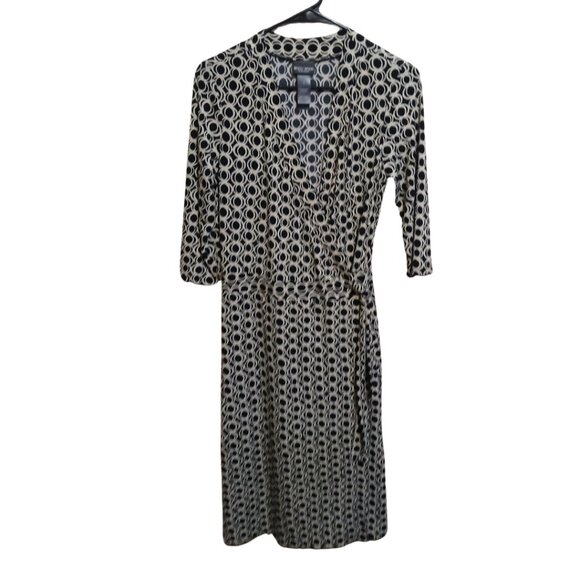 Bisou Bisou Women's Black and White Dress - Elegant and Versatile, - Picture 1 of 9